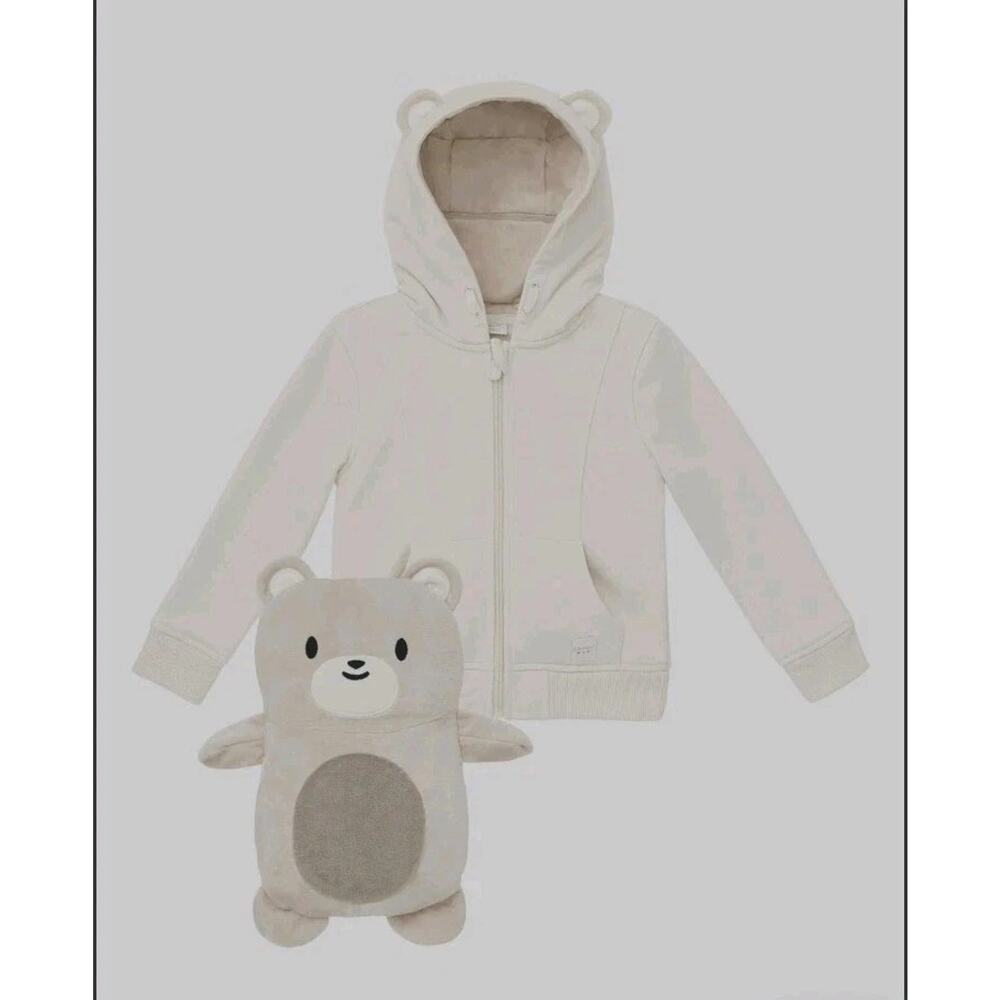 Cubcoats Cozi Bori The Bear 2 In 1 hoodie & bear SZ 4-5 Transforming Plushie NWT